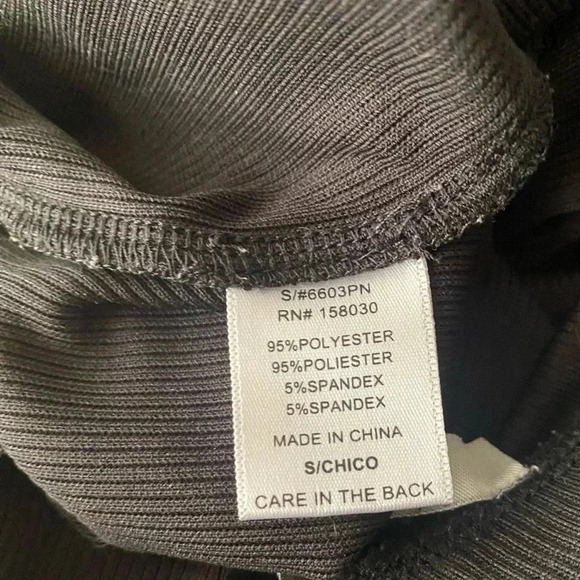 💥Love Tree Black Ribbed Flare Leggings S - Picture 7 of 8